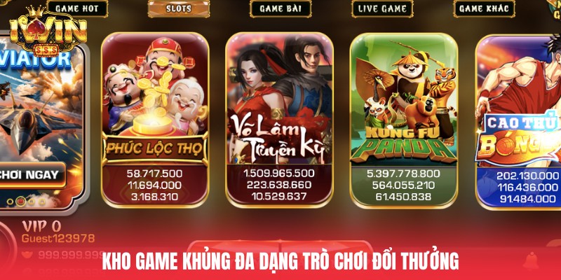 Kho game khủng đa dạng trò chơi đổi thưởng